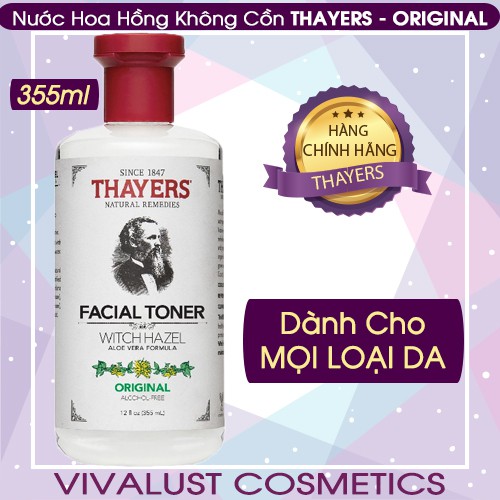 [Chính Hãng] Nước Hoa Hồng THAYERS ORIGINAL 355ml - Phiên Bản Gốc - Dành Cho Mọi Loại Da