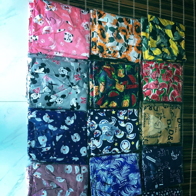 Pizama thái 100k 4 bộ mặc thoải mái sỉ 20bo giá 20k/1 b
