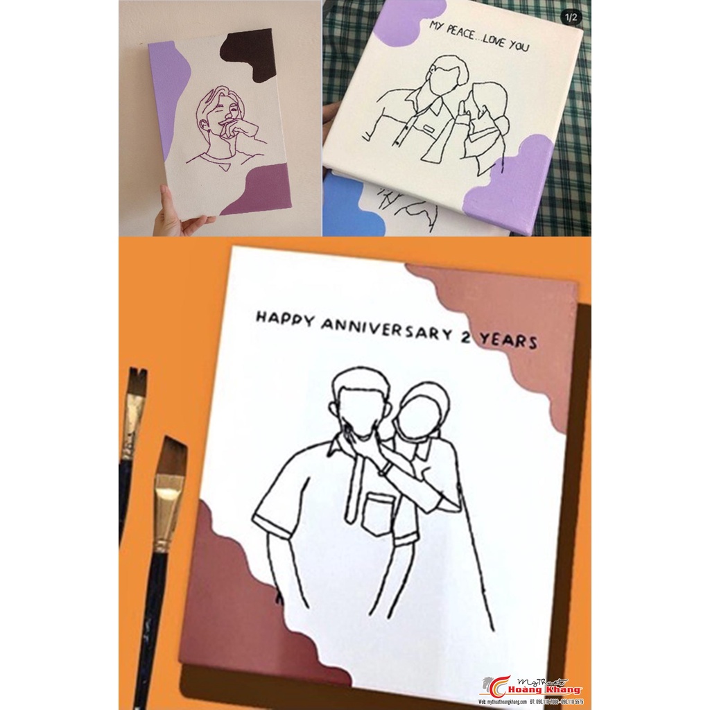 Khung Vải, Toan Thêu Tranh, Canvas in sắn, Căng sẵn lên khung,hoa văn sắc màu sắc nhiều kích thước tặng in hình, kim chỉ