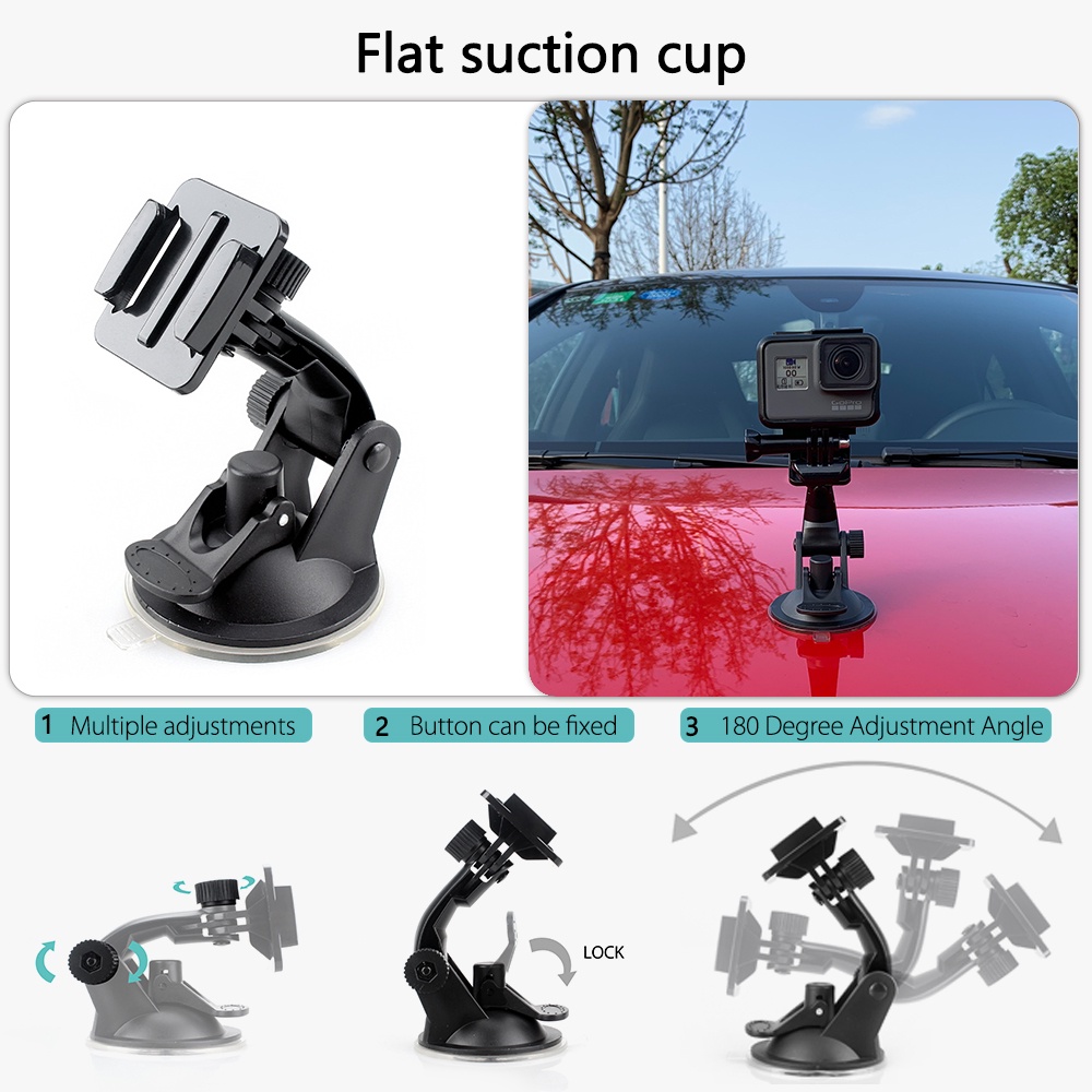 Giá Đỡ Hút Chân Không Gắn Xe Hơi Cho Máy Ảnh Hành Động gopro hero 7 6 5 4 DJI OSMO Action Xiaomiyi 4K VP521