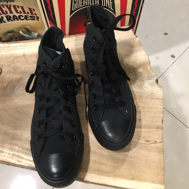 [SALE] Giày Converse  Full đen size 36-37 real 100% 2hand