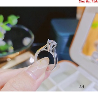 Nhẫn bạc nữ đính đá cao hàng cao cấp kwj