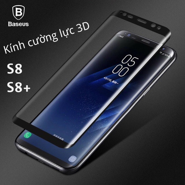 Cường lực Full màn hình 3D hãng Baseus dành cho S8/8plus S9/9Plus Note8 S10Plus