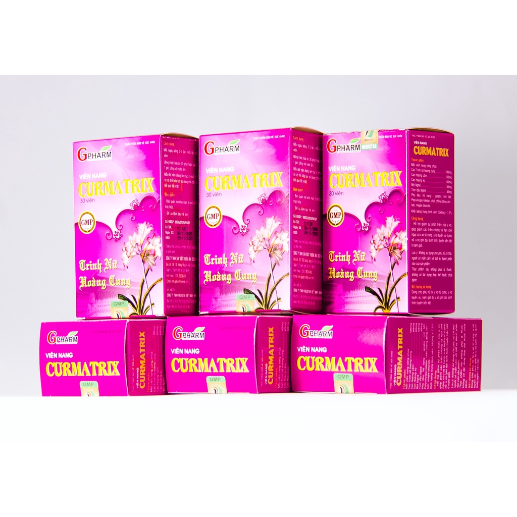 Viên uống CURMATRIX Hỗ trợ giảm sự phát triển của u xơ, giúp giảm các triệu chứng hạn chế nguy cơ u xơ tử cung