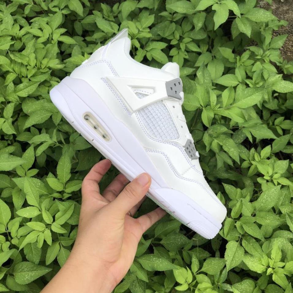 Giày air Jordan 4 màu kem Full box, Giày thể thao JD4 nam nữ siêu hot Fullboxbill+ tặng dây | BigBuy360 - bigbuy360.vn