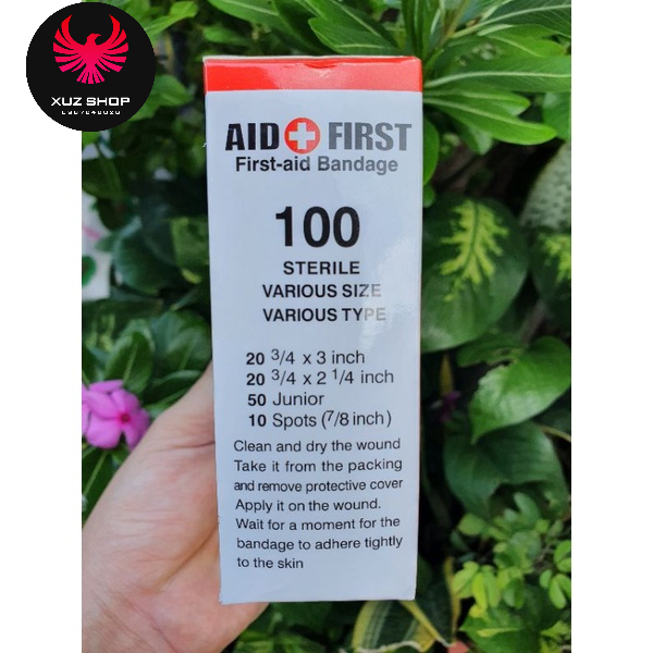 BĂNG DÍNH Y TẾ DÁN VẾT THƯƠNG AID - URGO HỘP 100 MIẾNG