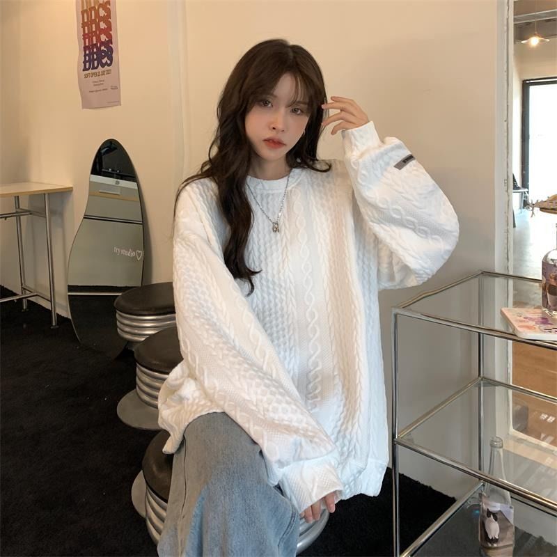 Áo Hoodie Dáng Rộng Cỡ Lớn Thời Trang Dành Cho Nữ