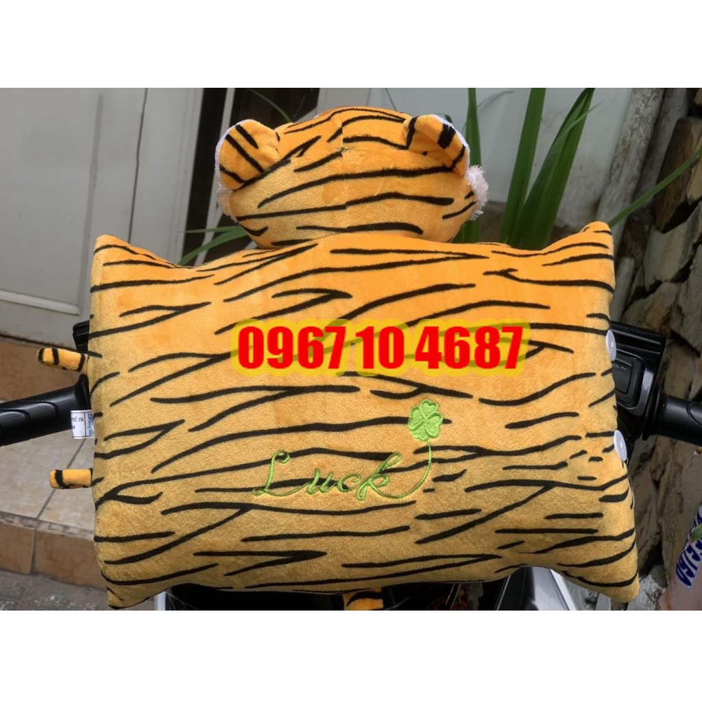 Gối đi xe máy cho bé 1 đầu hình hổ con