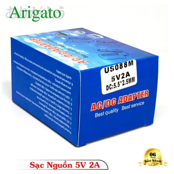 Nguồn 5v 2a chân kim ARIGATO Đảm Bảo Chất Lượng