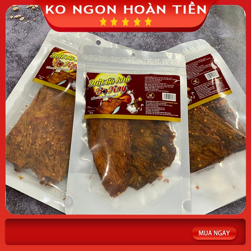 [Khô bò ngon hảo hạng] Thịt bò khô miếng BOKAY 80g - Khô gà Cooky | BigBuy360 - bigbuy360.vn