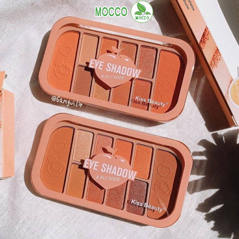 PHẤN MẮT + PHẤN MÁ TONE TRÁI CAM ĐÀO KISS BEAUTY