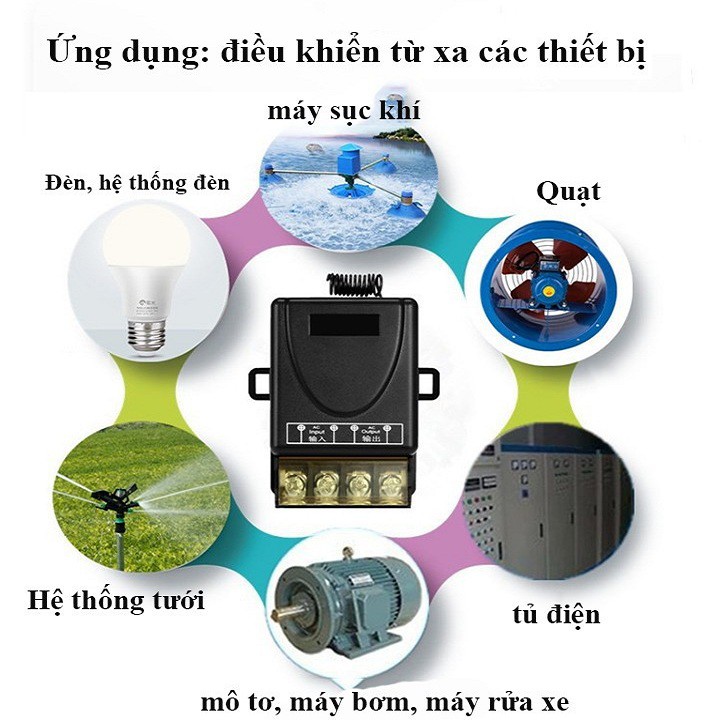 Công tắc điều khiển từ xa khoảng cách 100m/3000W/220V