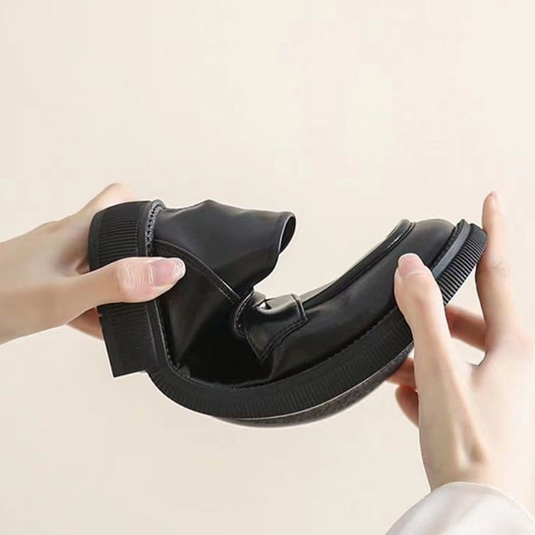 Giày Lười Da Đế Mềm Phong Cách Anh Quốc Cho Nữ Size 35-43 41 42