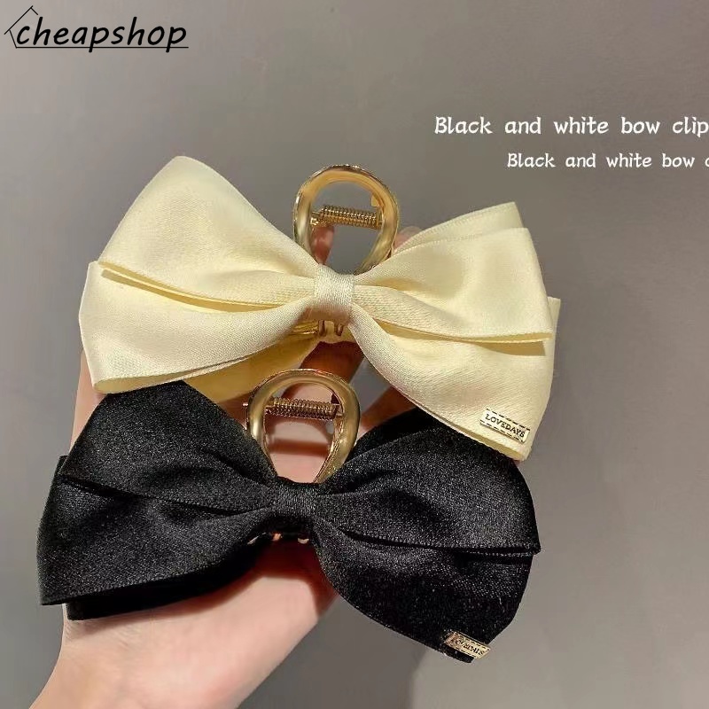 iF YOU Kẹp Tóc Hình Nơ Bằng Kim Loại Phong Cách Vintage Thanh Lịch Cho Nữ