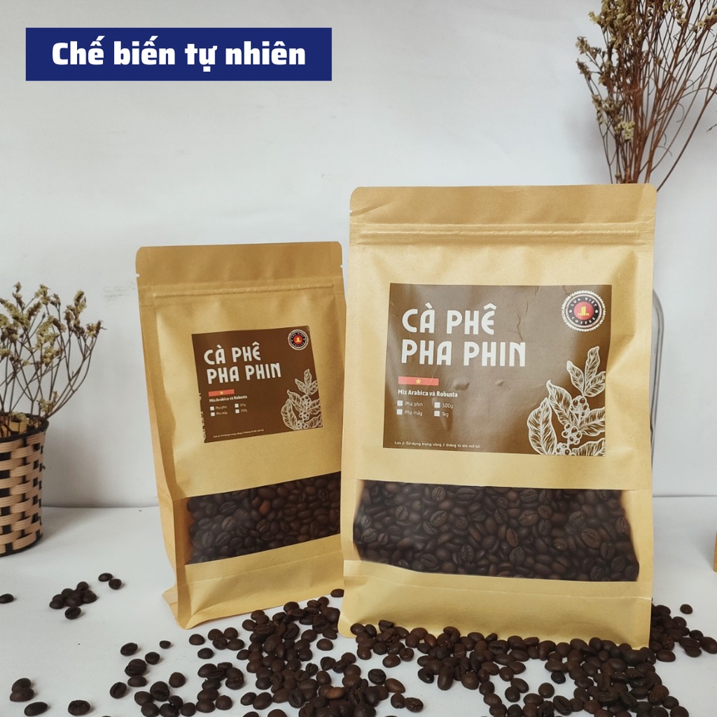 Cà phê nguyên chất cafe rang xay pha phin vị Việt không chất phụ gia đậm đà hương vị truyền thống chế biến tự nhiên 100%