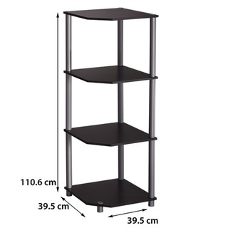 Kệ góc trang trí màu đen Modulo Home Flexi 9249