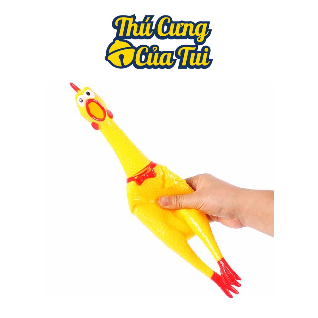 Đồ Chơi Gà Nhựa Gào Thét Cho Chó Mèo - Thú Cưng Của Tui