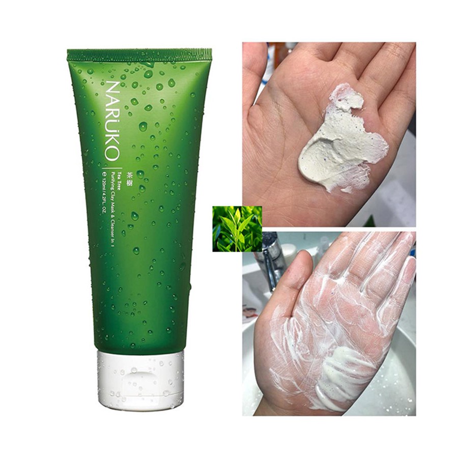 Sữa rửa mặt Naruko tràm trà Tea Tree Purifying Clay Mask 120g (tuýp)