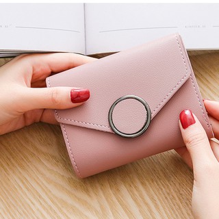 Ví nữ cầm tay mini chốt tròn