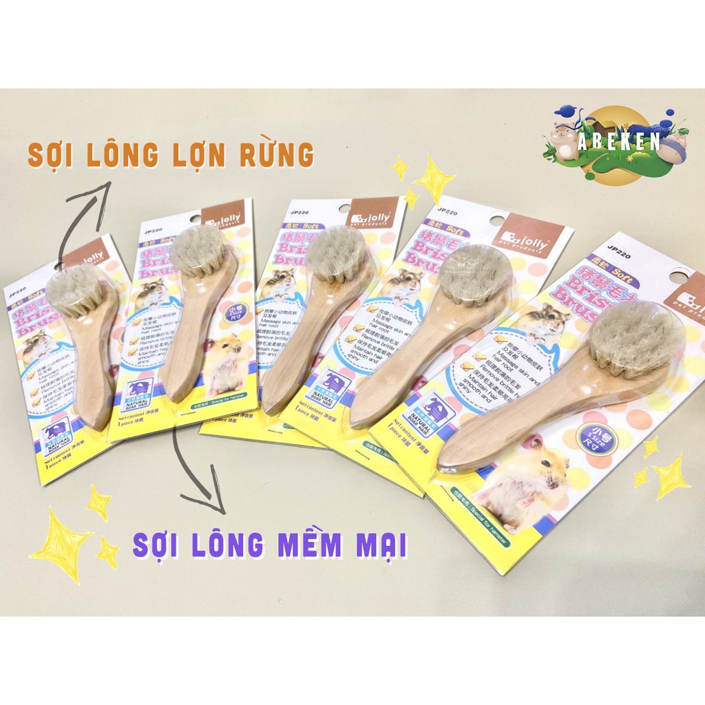 Bàn chải lông dành cho thú cưng (Hamster/ Sóc/ Thỏ/ Bọ)