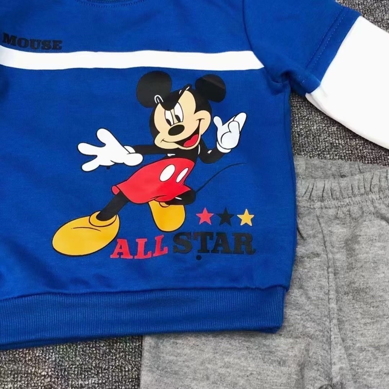 Bộ nỉ Micky Disney dư xịn bé trai-MS112