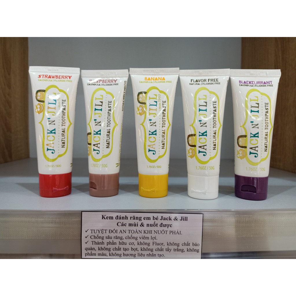 Kem đánh răng em bé Jack & Jill