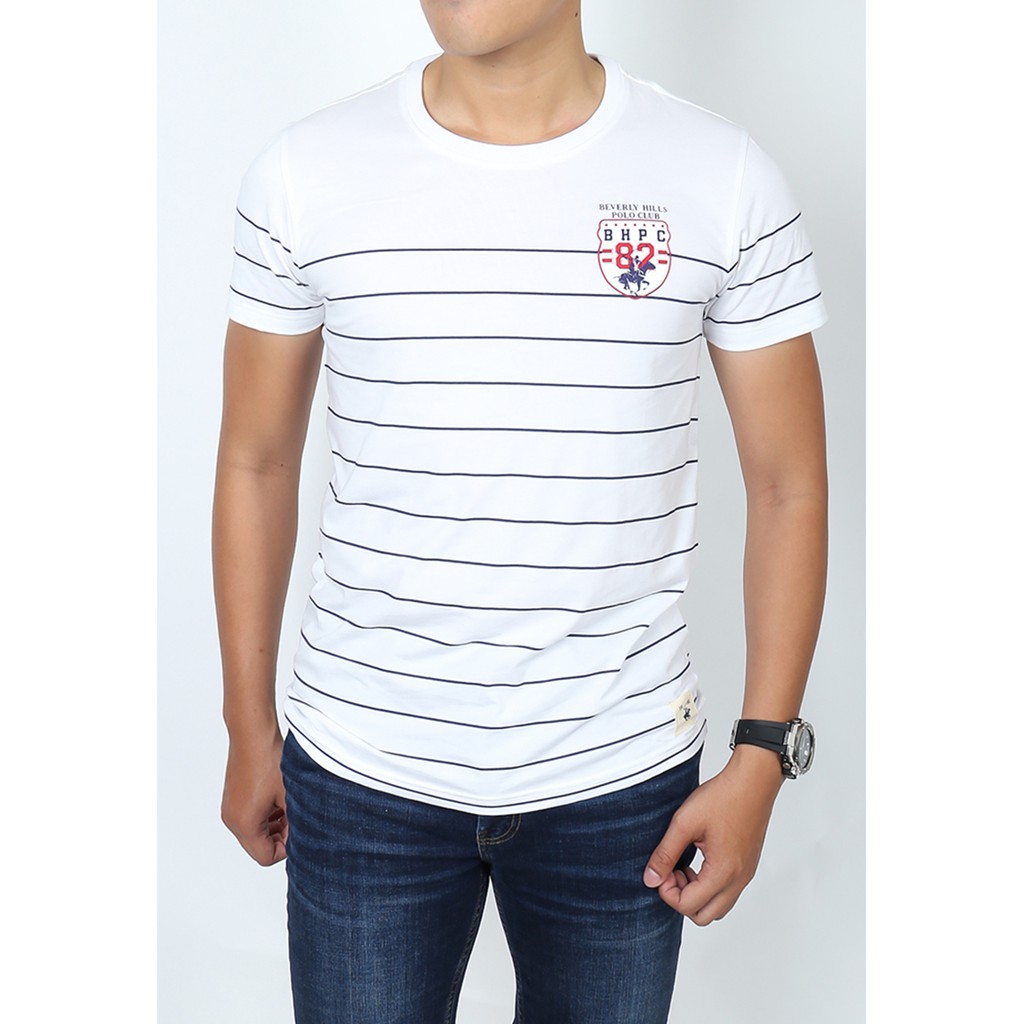 Beverly Hills Polo Club - Áo polo Ngắn tay Nam Trendy Xám 01 GY01- BHPC MATN0008