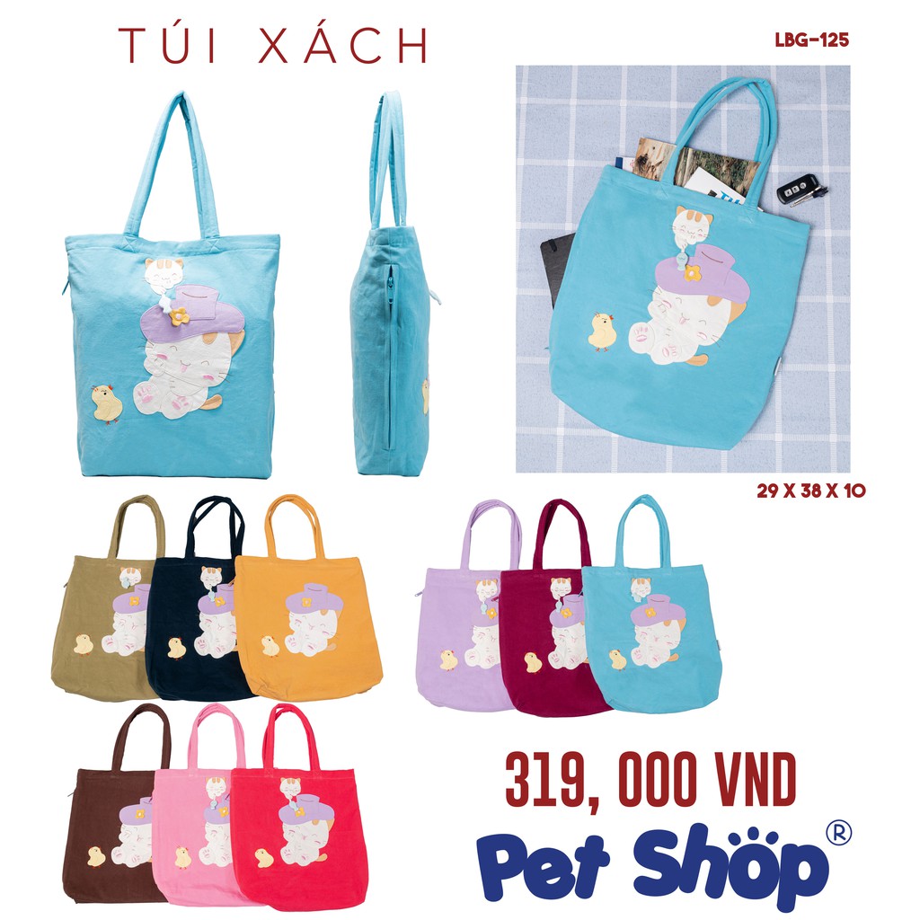 Túi xách tay đựng vừa sách vở PET SHOP LBG-125