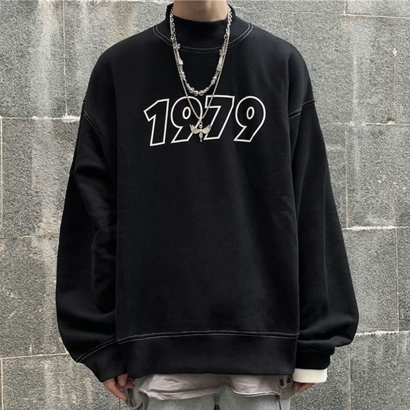 (A217) Áo sweater unisex in số 1979 size M L XL (kèm ảnh thật)
