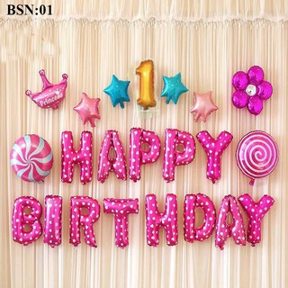 Set bóng trang trí sinh nhật - set 7A