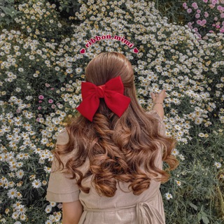 Kẹp Tóc Nơ To Vải Handmade Cao Cấp Ribbon.mimi Destiny cột / kẹp