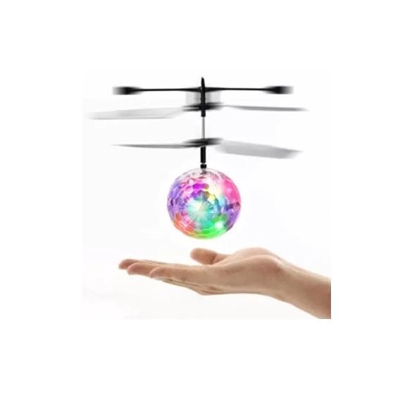 Quả cầu bay cảm ứng phát sáng Bx Electronics trong suốt làm từ nhựa ABS an toàn khi sử dụng, có kèm cáp sạc USB