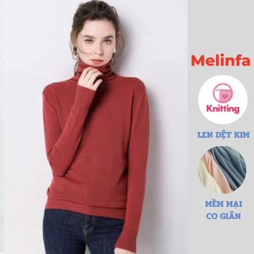 Áo len cổ lọ nữ, áo len nữ cao cổ dài tay chất len mềm mịn co giãn thời trang Hàn Quốc mặc mùa thu đông mã VAA0258