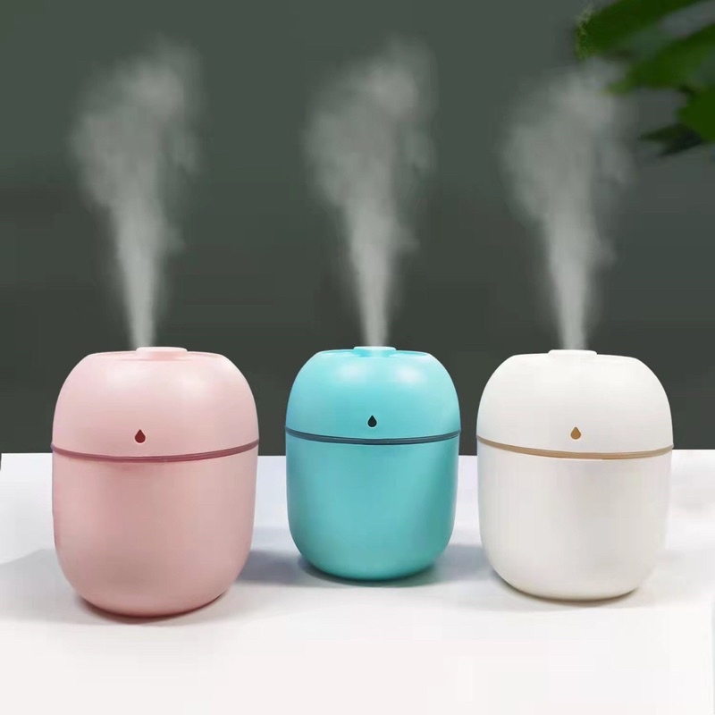 Máy Xông Tinh Dầu Mini Humidifier250-Khuếch Tán Tinh Dầu- Máy Phun Sương ánh sáng Led đổi mầu