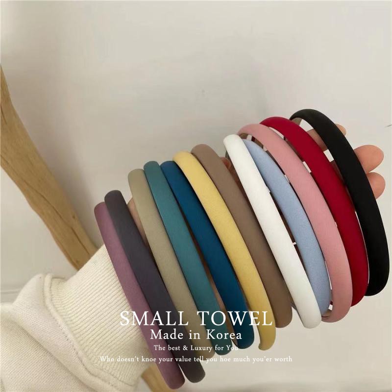 Băng Đô Cài Tóc Bằng Vải Satin Ngọt Ngào Đơn Giản Cho Bé Gái