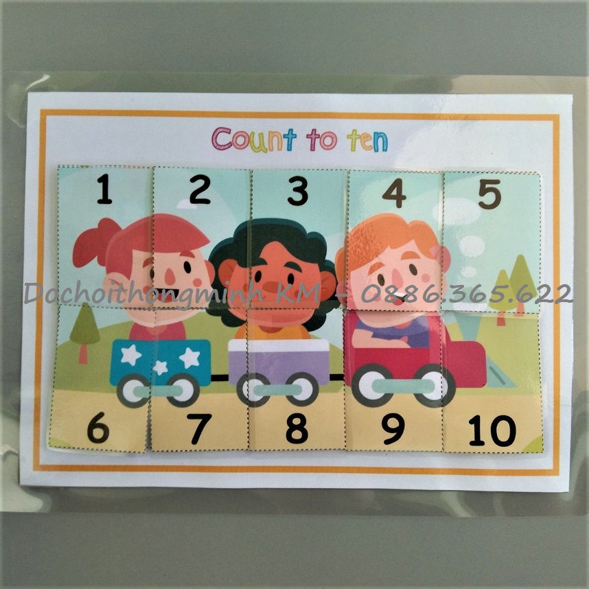 HỌC LIỆU - Matching hình bóng ghép hình tương ứng 1-5, 1-10