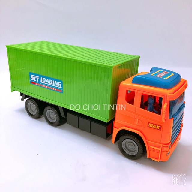 [HÀNG VN-SIÊU TO] Đồ chơi xe tải công trình, xe đông lạnh, xe container chở hàng 38cm