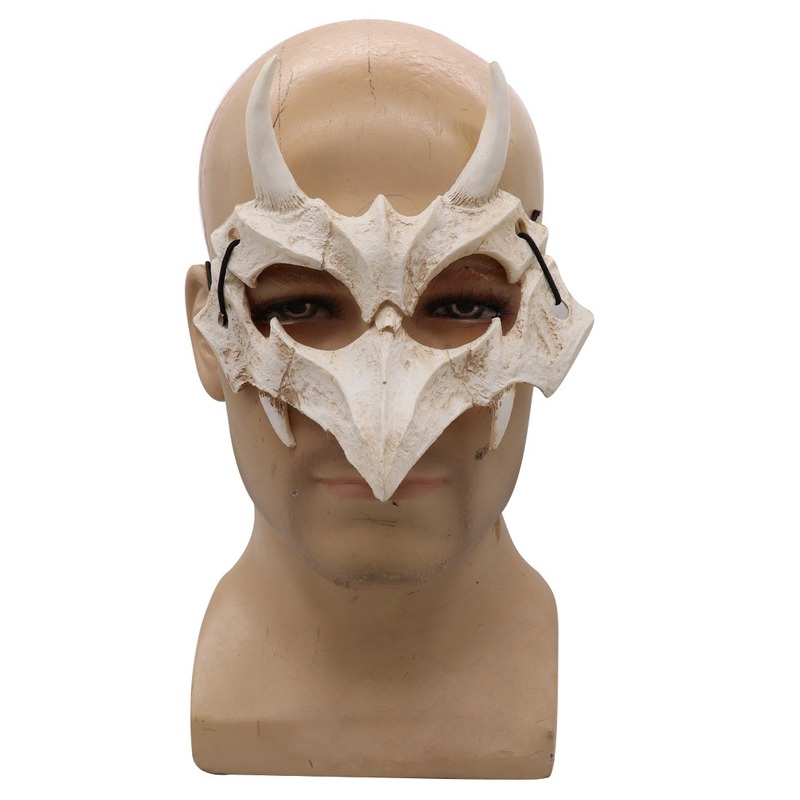 Mặt nạ phong cách thần rồng Yasha 2D chất liệu latex dùng để hóa trang trong đêm Halloween