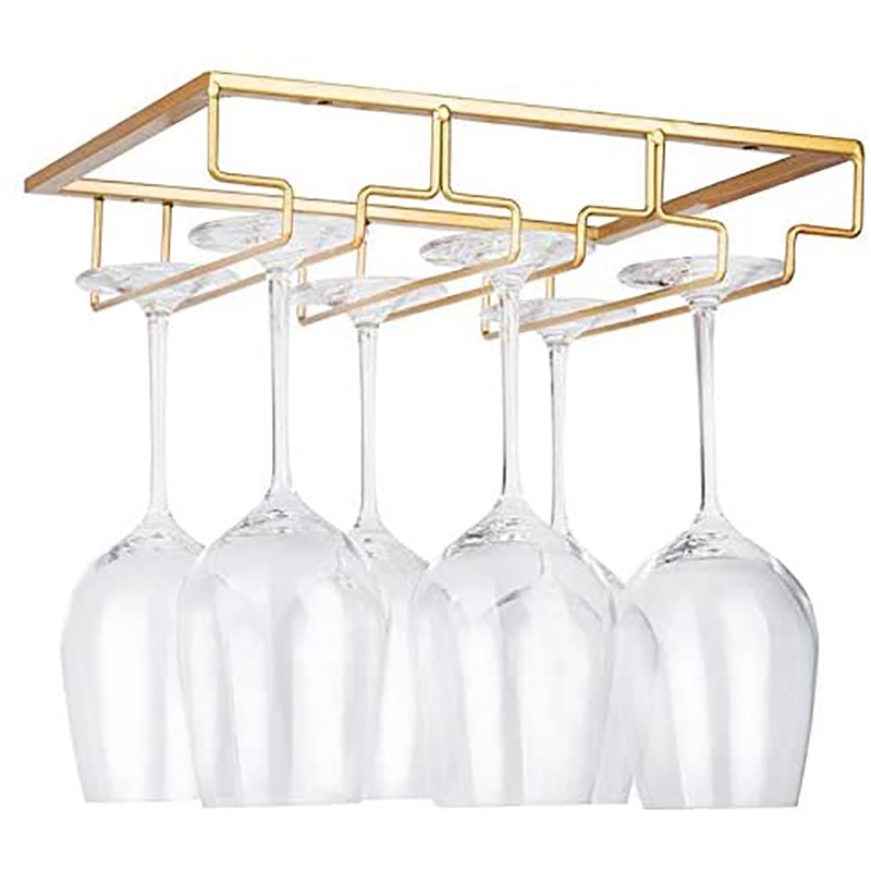 Giá Đỡ 3 Hàng Móc Treo Ly Rượu Vang Bằng Sắt Tiện Dụng