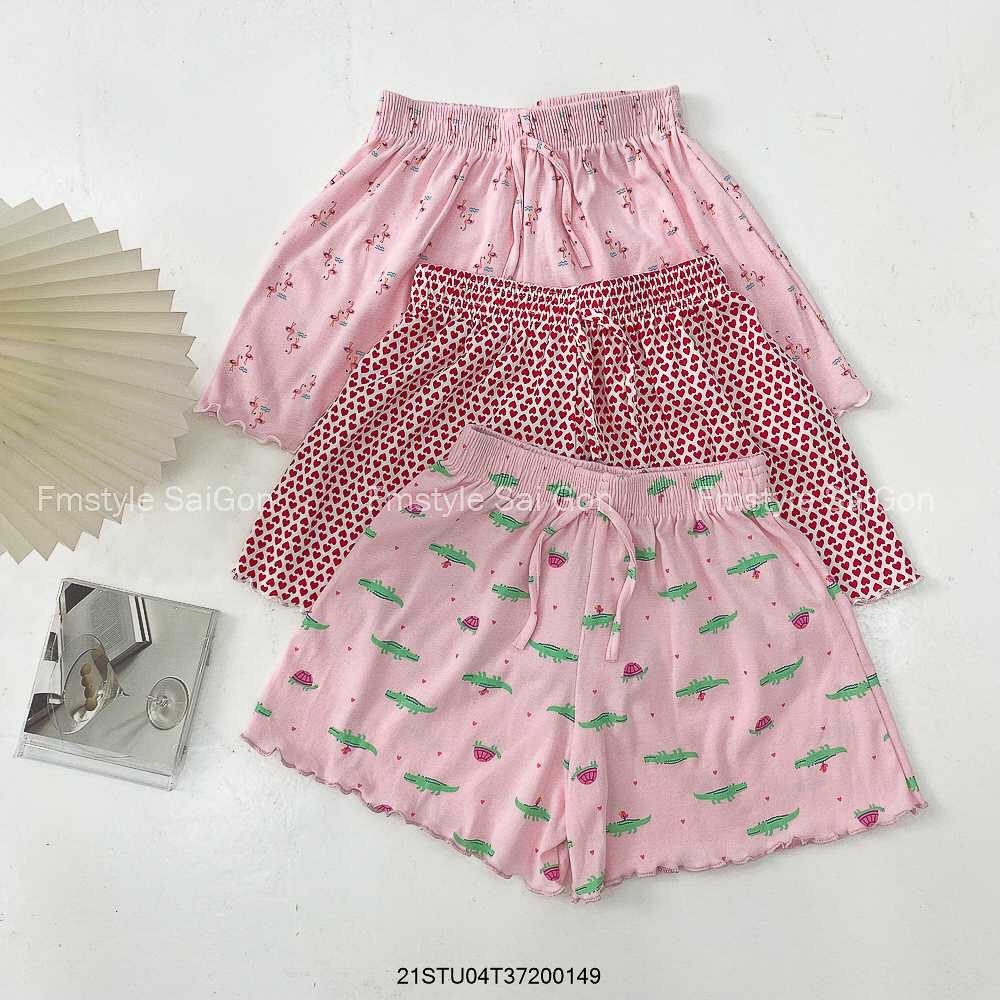 Quần sooc nữ cute chất cotton co giãn 4 chiều siêu mềm mát thấm hút mồ hôi cực tốt
