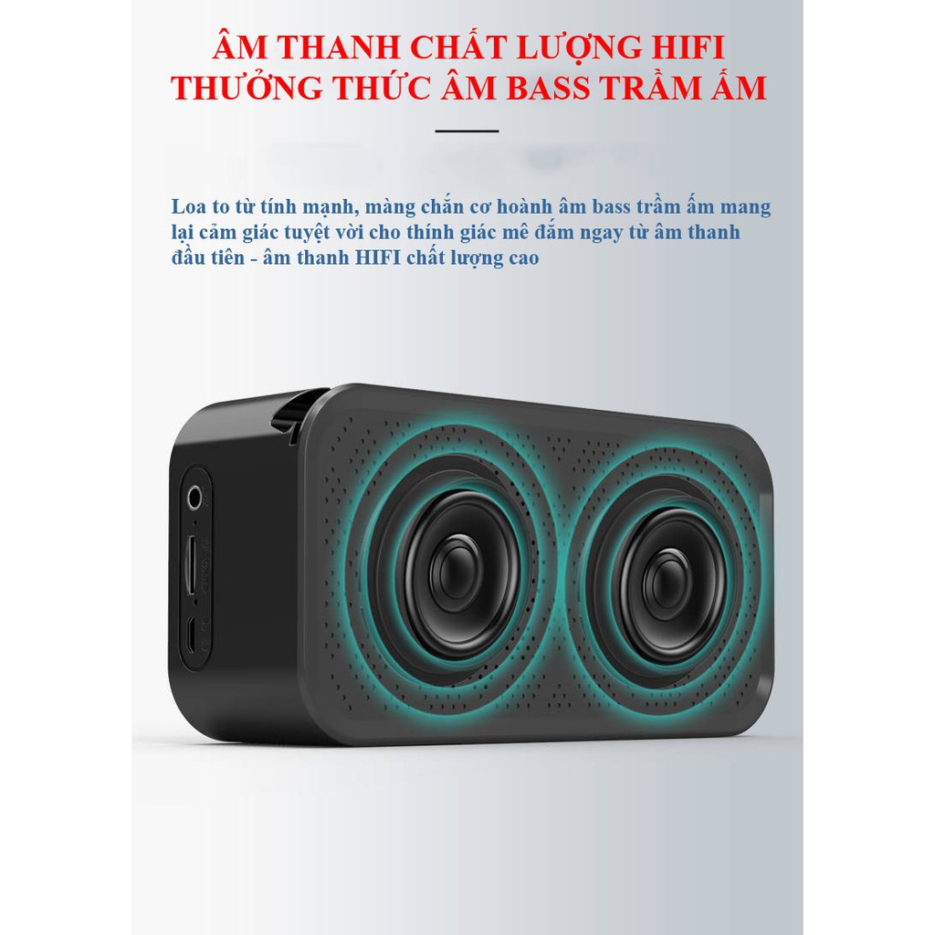 Loa Tích Hợp Đồng Hồ HYJ-G10 Bluetooth Đa năng Mặt Gương Phát nhạc - Đài FM - Báo Thức