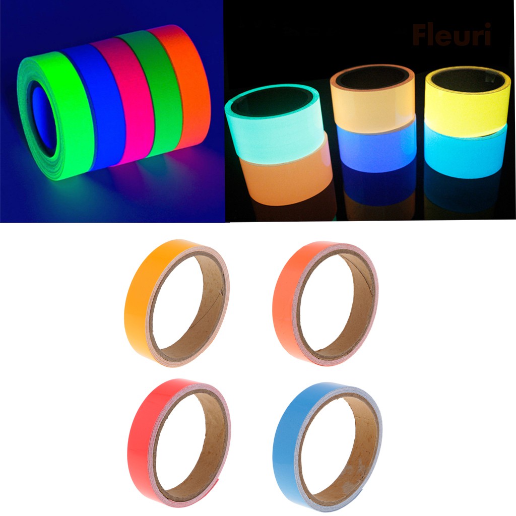 Cuộn Băng Keo Phản Quang Kích Thước 3M 2cm Màu Đen Neon 