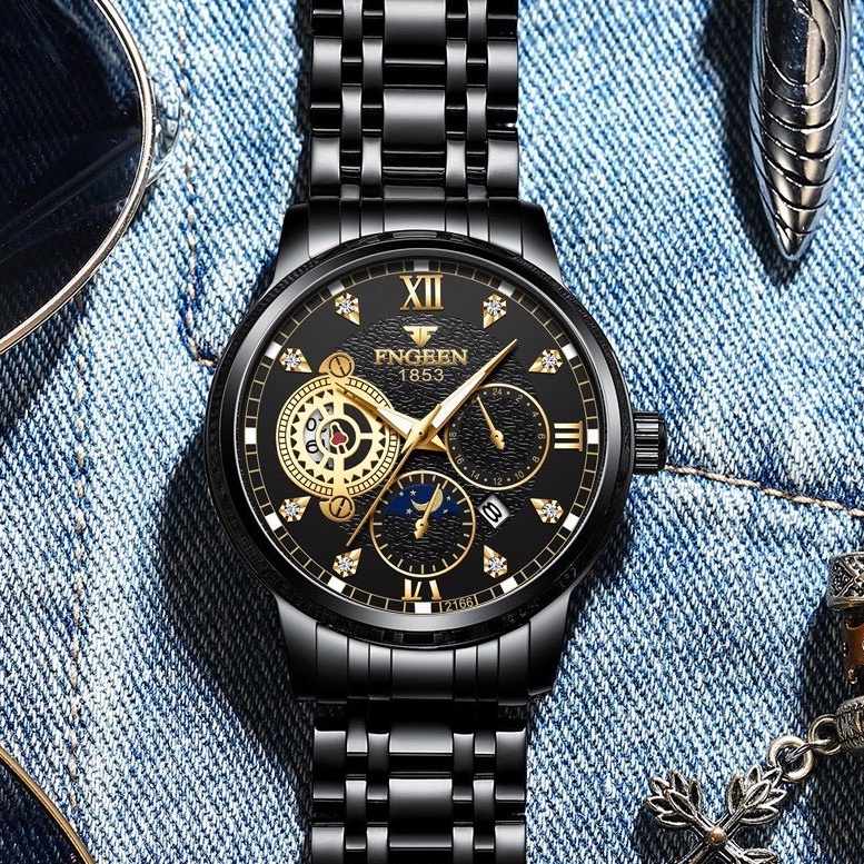 Đồng Hồ Thạch Anh FNGEEN F7 Sang Trọng Cho Nam