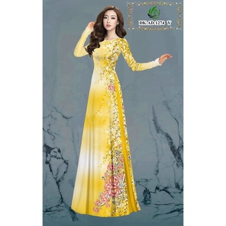 Vải áo dài hoa Hồng