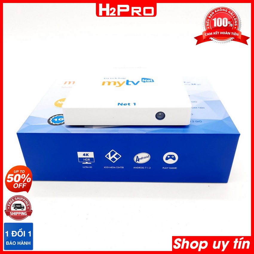 Tivi box android MyTV Net1 H2Pro 1GB+8GB, android tivi box giá rẻ tích hợp truyền hình siêu nét