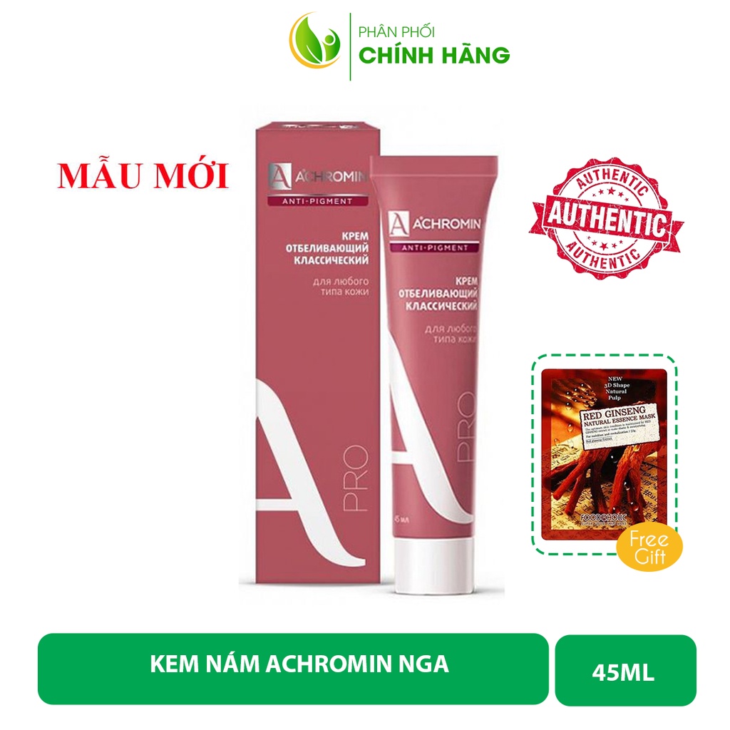 Kem Nám Achromin, Kem Nám chữ A Nga - Làm mờ nám, tàn nhang, đồi đồi, thâm sạm da