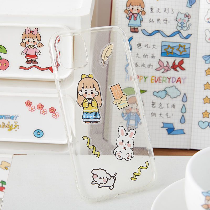 Sticker Xốp PET Dán Trang Trí DIY Họa Tiết Hoạt Hình Dễ Thương，Miếng Dán Họa Tiết Hoạt Hình Kiểu Dáng Dễ Thương Dùng Trang Trí