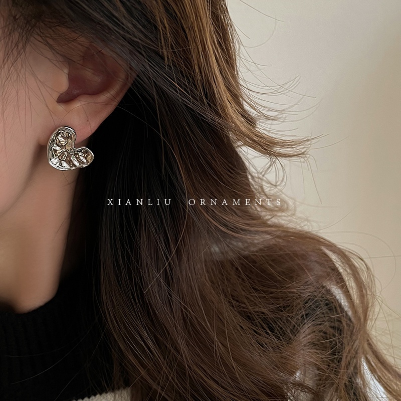 Bông Tai Hình Trái Tim Thời Trang Cao Cấp Dành Cho Nữ