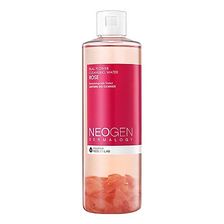 Tẩy Trang Hoa Hồng Neogen NEOGEN DERMALOGY REAL FLOWER CLEANSING WATER ROSE 300ML Sạch Sâu Dưỡng Ẩm Se Khít Lỗ Chân Lông