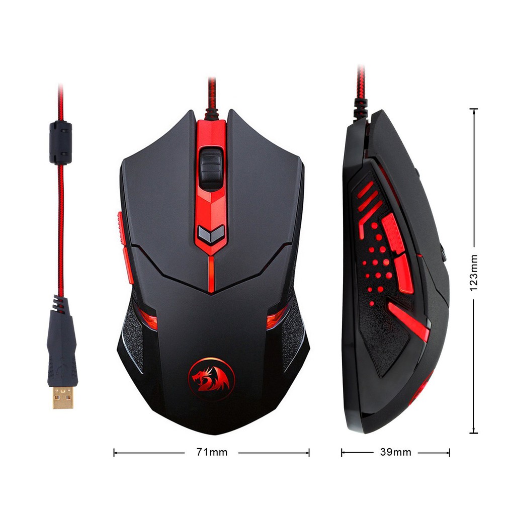 [Mã ELCLJUN giảm 7% đơn 500K] Chuột Chơi Game Có Dây Redragon Centrophorus M601 3200DPI 6 Phím | BigBuy360 - bigbuy360.vn